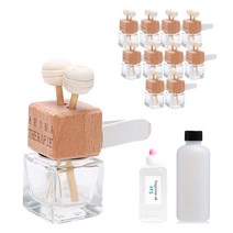 [디퓨저 KIT] 차량용 우드사각리드세트 10개 만들기, 레몬라벤더 50ml, 레몬라벤더 10ml