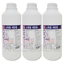 다나 소독용 에탄올 1L 알코올83% 소독 살균, 3개