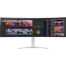 모니터 대형 49인치 LG 49WQ95C-W 329 곡면 울트라와이드 DQHD5120 x 1440 나노 IPS NVIDIA G-SYNC 호환 및 AMD FreeSync Premiu, [01] 울트라와이드 49WL95C-WE, [01] 60Hz