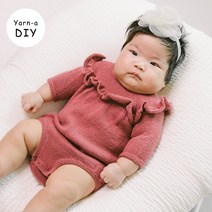 야나 [DIY패키지][니팅 포 올리브] 메리노 러플 롬퍼 & 드레스(+인쇄도안) 니팅포올리브 아기옷뜨기 유아옷만들기 대바늘뜨개 diy키트 대바늘 뜨개질, 메리노 6볼, 라쿤