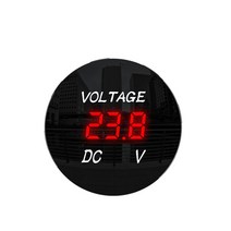 DC 2V 36V 디지털 패널 전압계 테스터 Led 디스플레이 자동차 차량용 바이크 오토바이 보트 ATV 트럭 수리, 02 빨간