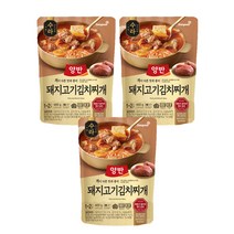 양반 수라돼지고기 김치찌개 460g, 3개