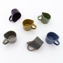 달소금 핸드메이드 도자기 무광 종이컵홀더(6color), 색상:스틸블루, 단품