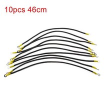 자동차 접지케이블 차량 플러스 접지선 XAutohaux-범용 26cm DC 12V 24V 검정색 자동차 배터리 접지선 전, 04 10pcs 46cm A