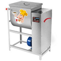 밀가루 반죽기 스파이럴 수평형 믹서 스탠드 업소용, 15kg 1500W 스테인리스 15L