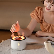 불멍 캠핑용 가습기신상 불꽃 가습기 해파리 전기 아로마 디퓨저 용암 화산 디자인 효과 공기 미스트 메이, 02 우리에게