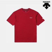 데상트 공용 [마세라티 콜라보] 오버핏 폴리 코튼 혼방 반팔티(흡습속건) SN223ITS61 BUR