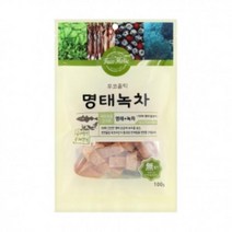 후코홀릭 강아지 수제간식 100g, 1개, 명태+녹차