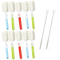 뽀마 텀블러수세미 10개입+빨대청소솔 2개입, 1세트