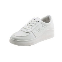 명브띠 지그재그 자수데일리 여성 스니커즈 3cm