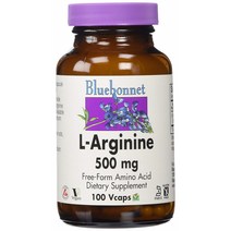 블루보넷 L-아르기닌 500mg 브이캡 글루텐 프리 비건, 100개입, 1개