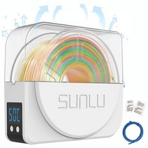 2023 공식 SUNLU 필라멘트 건조기 박스 S2 3D 프린터 PLA용 PLA PETG ABS 나일론 PA 필라멘트용 업그레이드 보관 탈수기 액세서리 11개 포함 (업그레이드, Filament Dryer Box S1