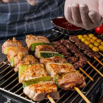 이도네 닭꼬치 파닭꼬치 수제 캠핑 국내산 숯불 1팩 불소스 포함, 이도네 파닭꼬치 3팩(6꼬치)+불소스 3개, 1세트