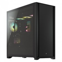 커세어 5000D BLACK 미들타워 케이스, 블랙