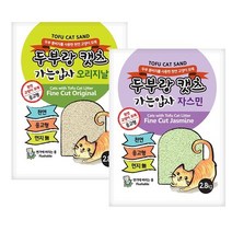 두부랑 캣츠 가는입자 7L 고양이 두부모래, 오리지널 1개