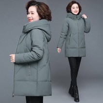 롱패딩 롱패딩브랜드 겨울 코트 2022 중년 어머니 새로운 면 패딩 재킷 롱 후드 파카