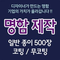 커스텀명함 스노우250 500장 코팅명함 무코팅명함 500장 단면 양면 명함제작 명함인쇄 명함디자인 미용실명함 디자이너편집, F, 무광코팅