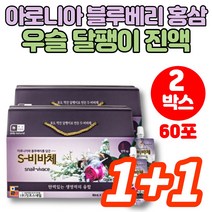 식용 달팽이 즙 진액 액기스 엑기스 아로니아 블루베리 홍삼 농축액 콘드로이친 우슬 오가피 당귀 백작약, 2박스, 2개