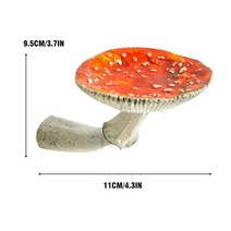 벽장식소품 우드 인테리어 헌팅트로피 소품 기발한 수지 공예 버섯 벽걸이 선반 장식 침실, 02 B