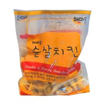 [퀴클리몰] 해마로 순살치킨 1kg 가라아게 닭다리살, 1개