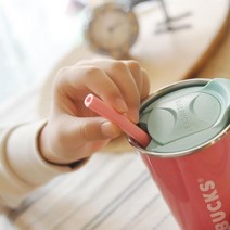 [ILLU]일반형 휴대용 재활용 핑크 실리콘빨대 실리컨 칼라 보틀 민자 컬러 음료수 재사용 컵빨대 재빨대_hAeEA, ff본상품ff, ff본상품ff