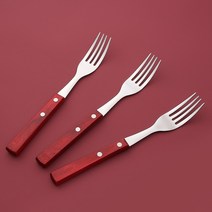 체리우드 테이블 커트러리 포크 3P 카페 브런치 파스타 스테이크 디저트