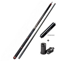 Jflowers 당구 탄소 섬유 풀 큐 스틱 12.5mm 팁 리얼 인레이 큐 기술 인레이 저 편향 당구 큐, JF20-21F with extension