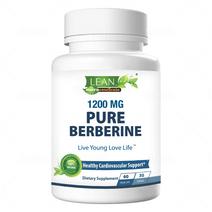 Lean Nutraceuticals Berberine 1200mg 60 캡슐 보충제 - 이미 정상 범위 내에서 혈당 및 콜레스테롤 수치 지원