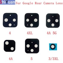아이폰 렌즈 스마트폰 2Pcs 뒤 후면 카메라 렌즈 유리 구글 픽셀 3 3XL 3A 4 4XL 4A 5G 5 교체 수리 부품, 07 For Pixel 3XL