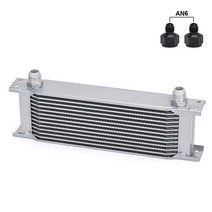 미션쿨러 라디에이터 WLR RACING - 13 row 영국식 알루미늄 범용 엔진 변속기 오일 쿨러 열 WLR7013, 02 with 2an6 fittings