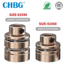 후렉시블 조인트 플렉시블 플랜지 커플 링 CHBG LED D82L68/98 유연한 모터 샤프트 커플러 알루미늄 다이어프램 3D 프린터 용 범용 Cardan Rc, LED2-B-D82L98-22X22