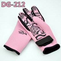 다이빙 장갑 잠수 글러브 완벽한 핏 유지 2mm 네오프렌 전문 스쿠버 따뜻하고 미끄럼 방지 스노클링 장비 복 복, 분홍색, m