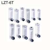 복합가스 측정기 산소농도 PMMA 가스 유량계 공기 1/4 "BSP Female Square Panel Type Rotameter LZT-, 11 3-30LPM