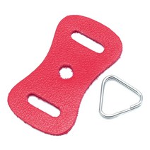 Ho 삼각링＋보호가죽 SET 레드 - 스트랩 연결링/흠집방지가죽 세트 - 삼각이중링/스트랩연결링