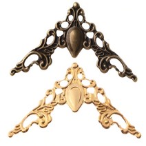 쥬얼리 목재 가구 모서리 코너장식 빈티지 앤틱코너, 브론즈