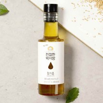 [친절한박서방] 청년농부가 직접 짠 100％ 국산 참기름 180ml, 1개
