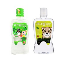 [해피유니몰] (1+1) 가글하는 습관# 충치예방 저자극 가그린 어린이용380ml, 사과향+청포도향