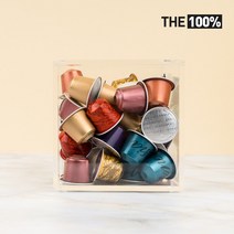 THE100% 커피 캡슐 보관함 투명 아크릴 L 홀더 거치대