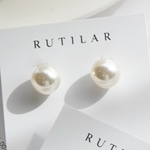 루틸라 14K GF(골드필드)침 심플 진주 귀걸이