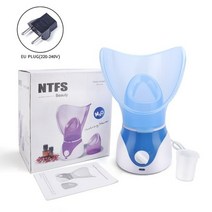 페이스 스티머 딥 클렌저 미스트 스팀 스프레이 홈케어 피부관리, 블루-220v