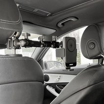 ARKON 맥세이프 MWC-RSHM6 차량용 헤드레스트 무선 충전 스마트폰 거치대 뒷좌석 휴대폰 핸드폰 거치대, 1개, 아콘 MWC3-RSHM6