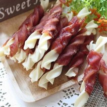 헬로 강아지 이갈이 훈련 오리 생선껌 1P 중형견 애견 반려견 치와와 개, 1개