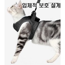 편안하고 가벼운 고양이 전용 하네스세트, [on]파스텔펫하네스SET-오렌지M