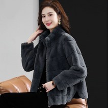 휠렉스 겨울 여성 차이나넥 밍크 퍼 숏 자켓 9110