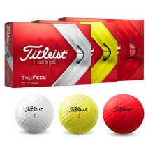 타이틀리스트 트루필 골프공 2피스 12구 세트, 선택완료, 레드