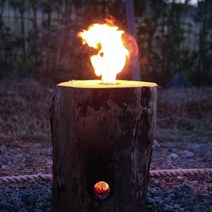 빅사이즈 국내산 통나무버너 통불 우드스토브 화로 캠핑장작 불멍 조리 STOVE, XL ( 28cm~31cm)