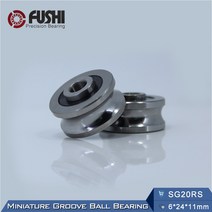 자전거베어링 SG20 10 PCS 고딕 아치 그루브 SG20RS 자 수 기계 베어링 SG20-2RS 트랙 롤러