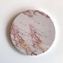 [AMISO] 모던하고 세련된 대리석 마블패턴의 세라믹 티 코스터, 마블 B