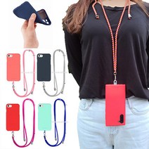 갤럭시 A12 A31 A32 A42 A51 A52 A71 A72 A82 A21S 실리콘 칼라젤리 휴대폰 목걸이형 제품 길이조절 크로스백 핸드폰 스마트폰 폰케이스