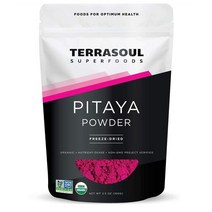 Terrasoul Superfoods Pitaya 테라소울 슈퍼푸드 피타야 가루 분말 파우더 동결건조 100g, 1세트, 이미지참조